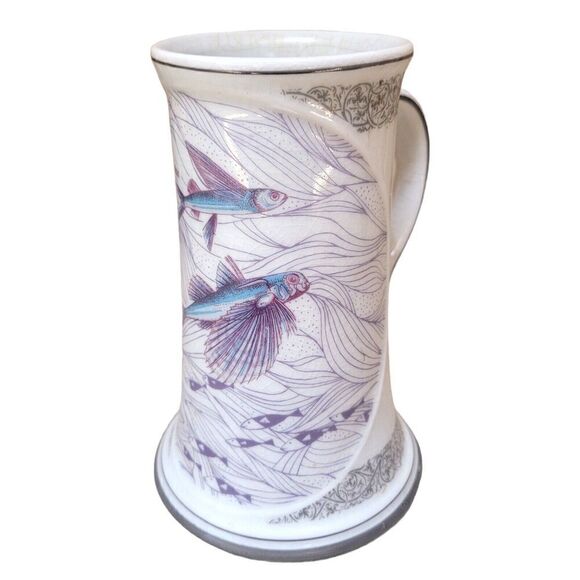 Barbados Flying Fish Altenkunstadt Porcelain Cup 6" Tall - Picture 1 of 10